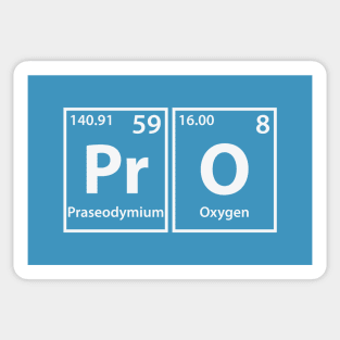 Pro (Pr-O) Periodic Elements Spelling Sticker